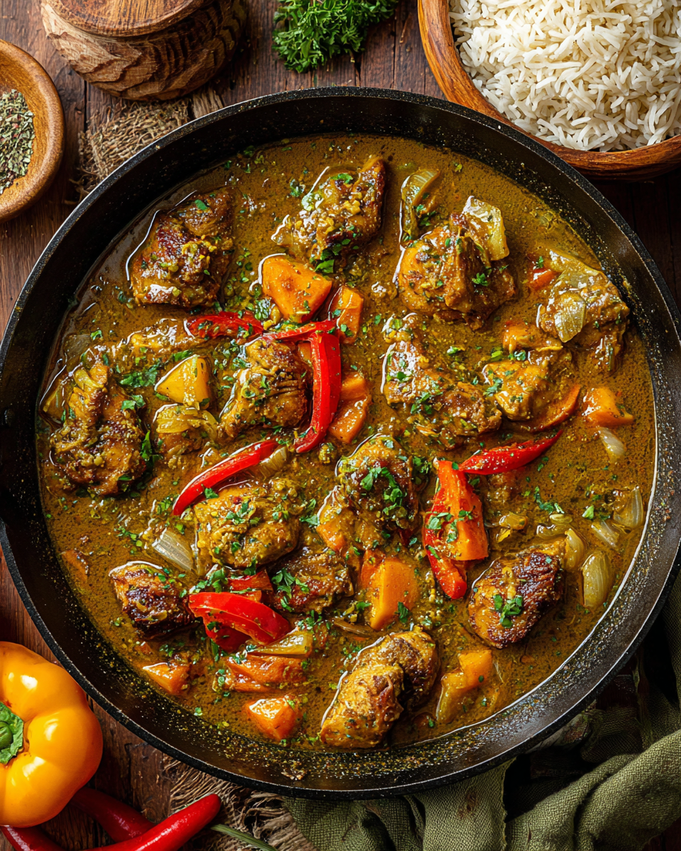Authentic Jamaican Curry Chicken Light • no-fail technique