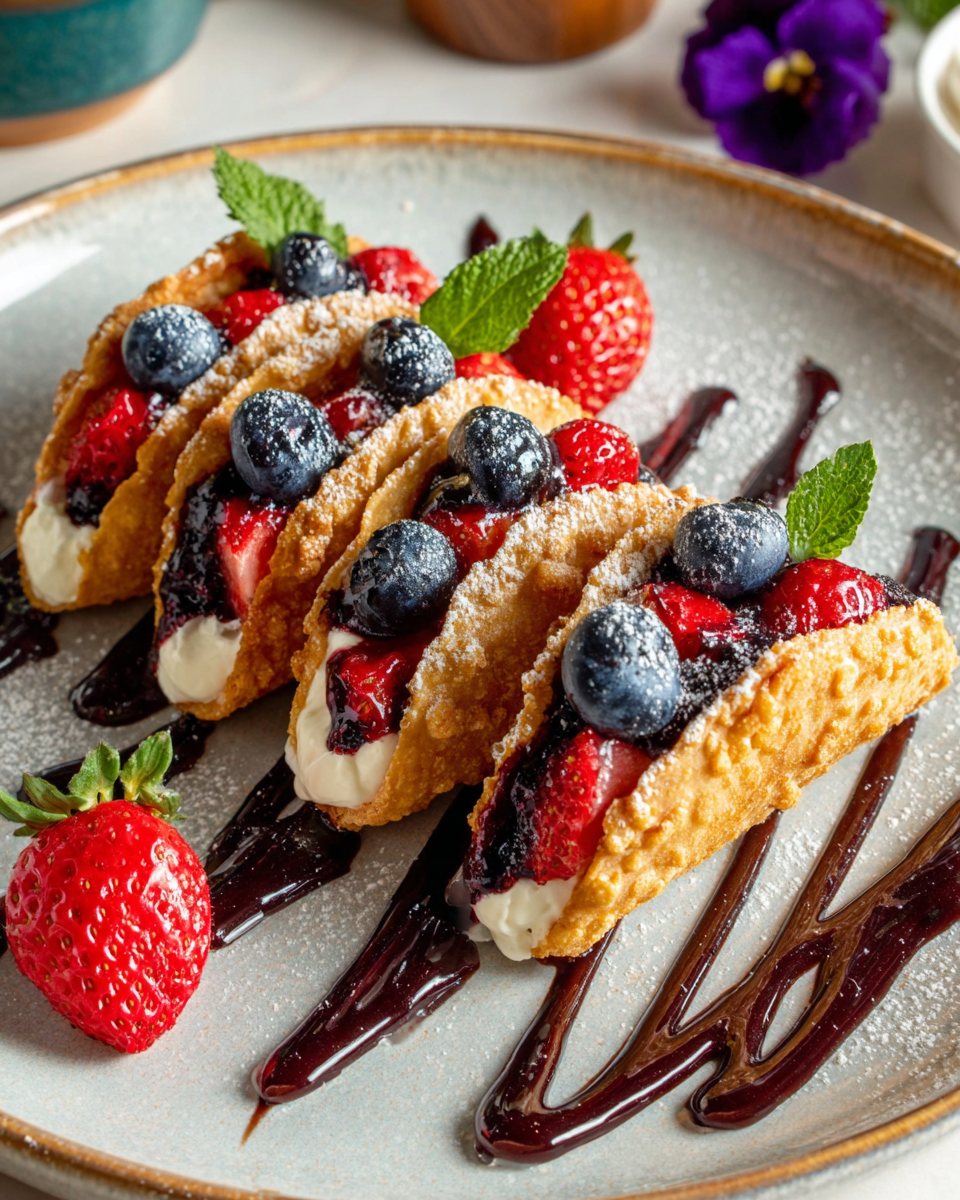 Berrylicious Cheesecake Tacos — Bright Lemon in Every Bite