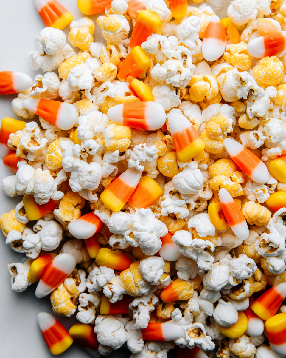 Candy Corn Popcorn recipe