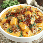 Creamy Butternut Squash Gnocchi with Sausage recipe