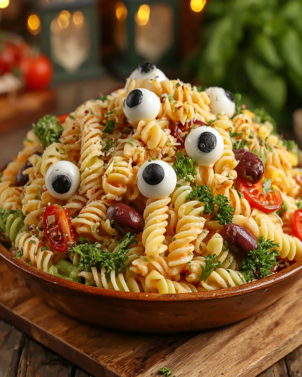 Eyeball Pasta Salad recipe