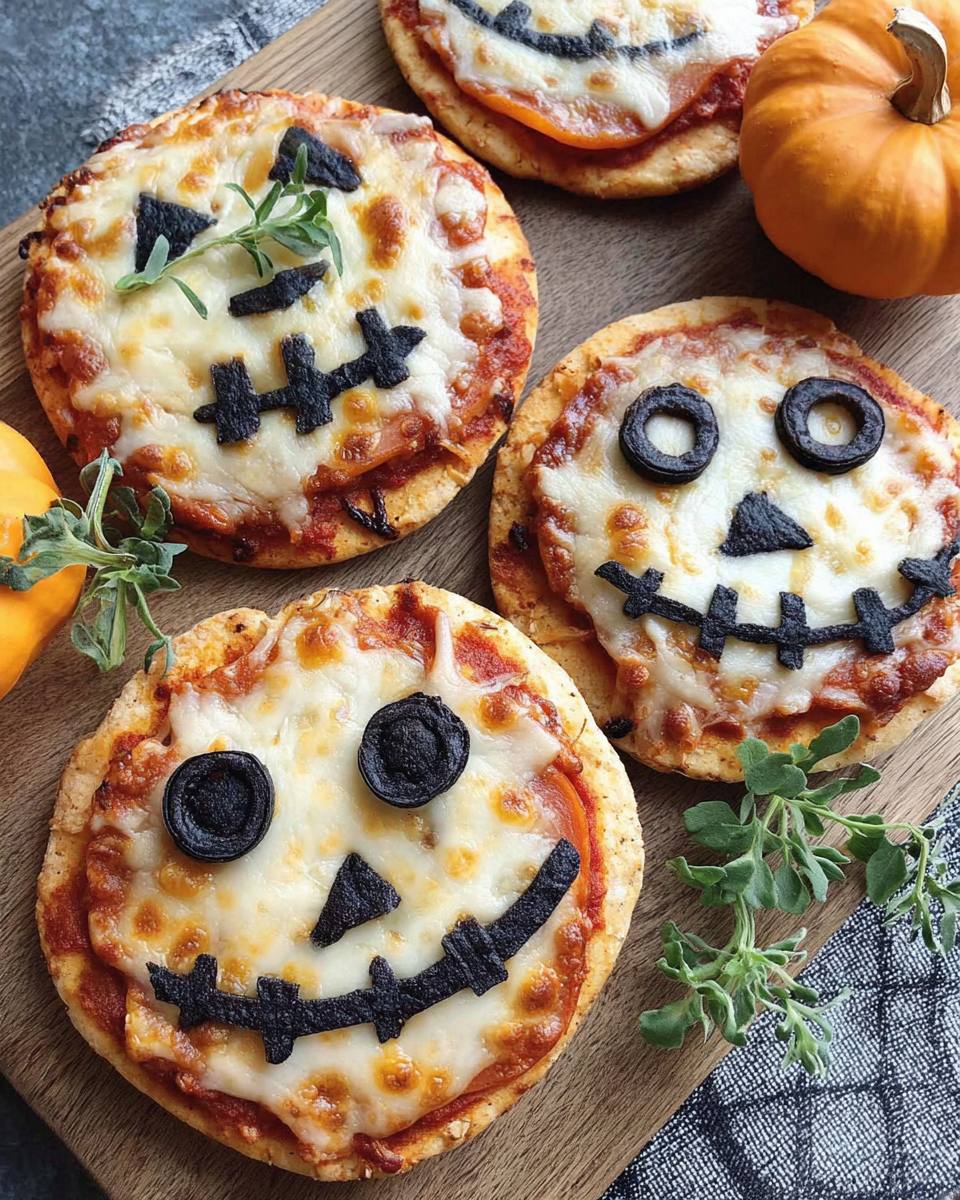 Halloween Mini Pizzas — Comfort in Every Bite
