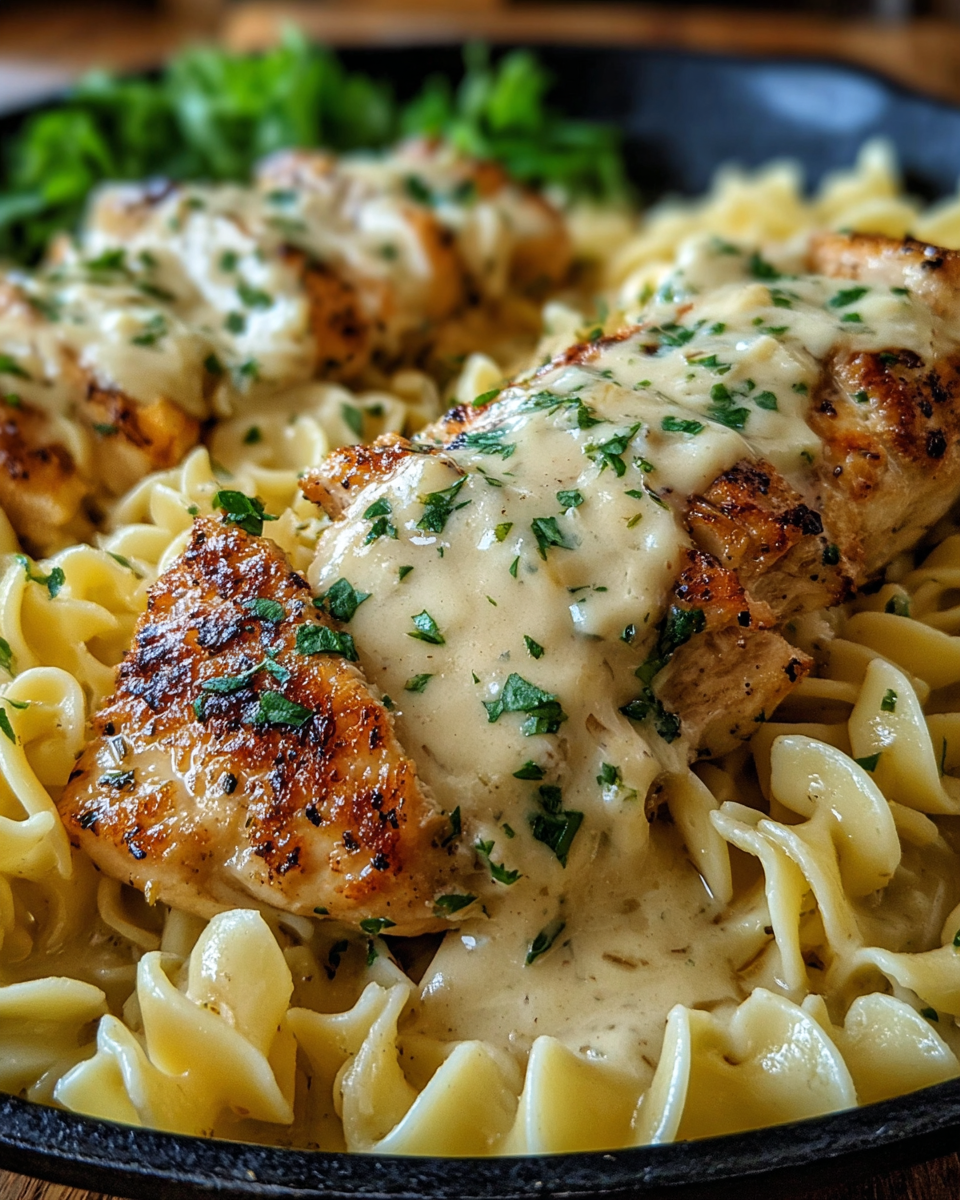 One-Pan Chicken with Buttered Noodles with buttery — Rich