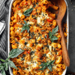 Pasta Bake with Pumpkin Tomato Sauce recipe