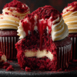 Halloween Vampire Bite Cupcakes recipe