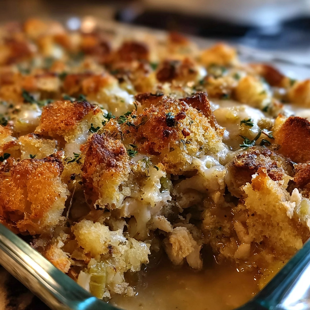 Comforting Turkey and Stuffing Casserole Recipe