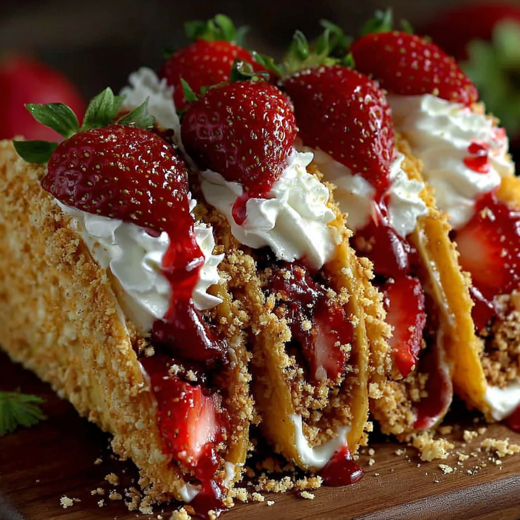 Delicious Strawberry Crunch Cheesecake Tacos to Make at Home