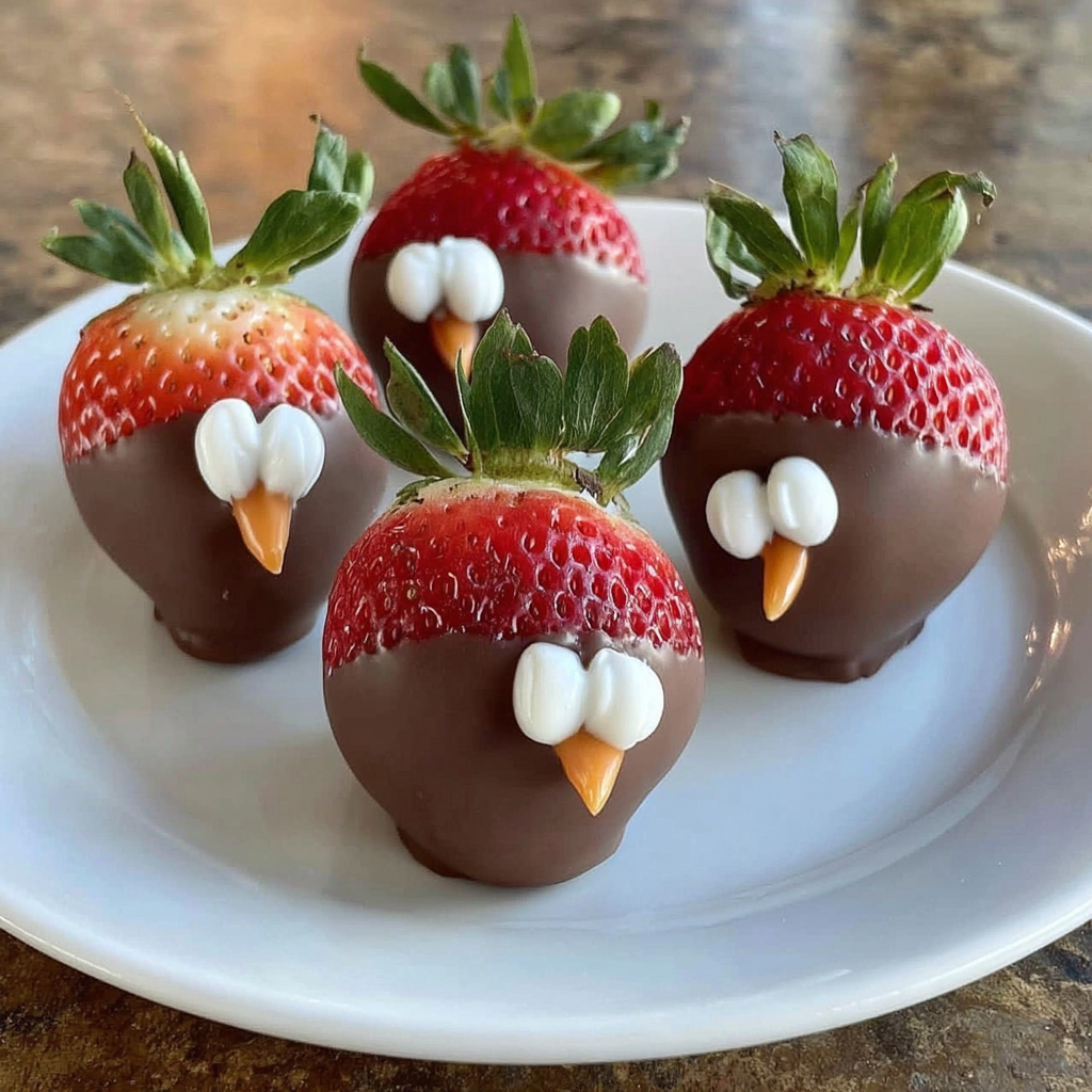 Delightful Chocolate Turkeys from Strawberries