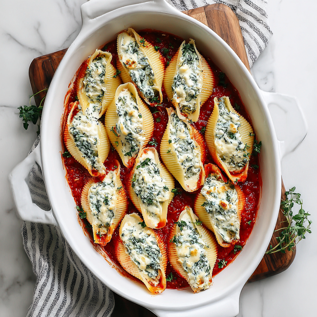 Easy Christmas Stuffed Shells Recipe for the Holidays