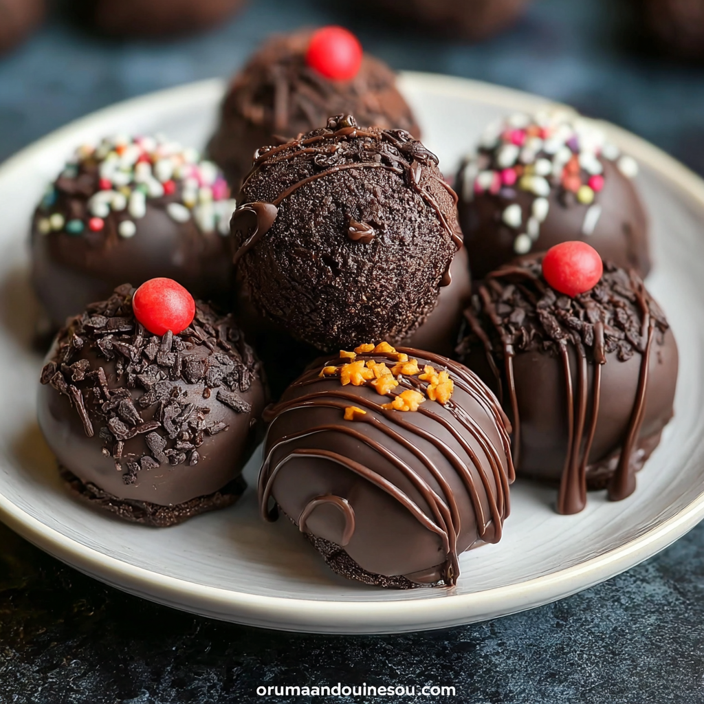 Indulge in Decadent Double Chocolate Brownie Truffles