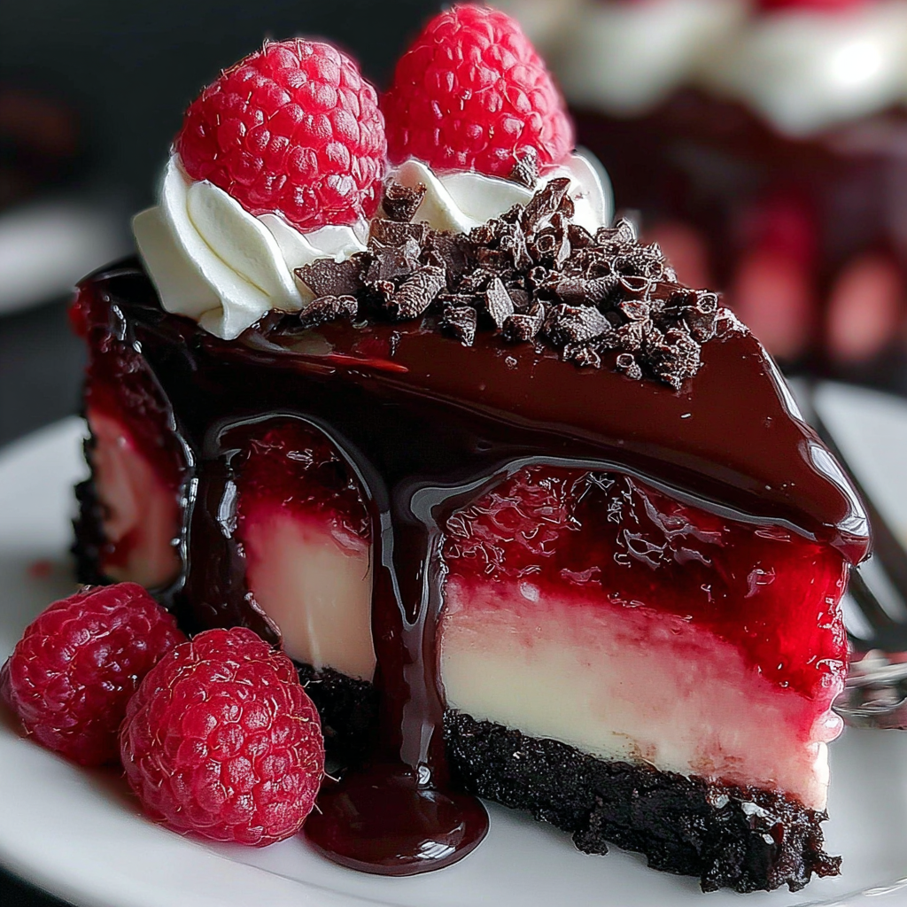 Indulgent Dark Chocolate Raspberry Cheesecake Recipe