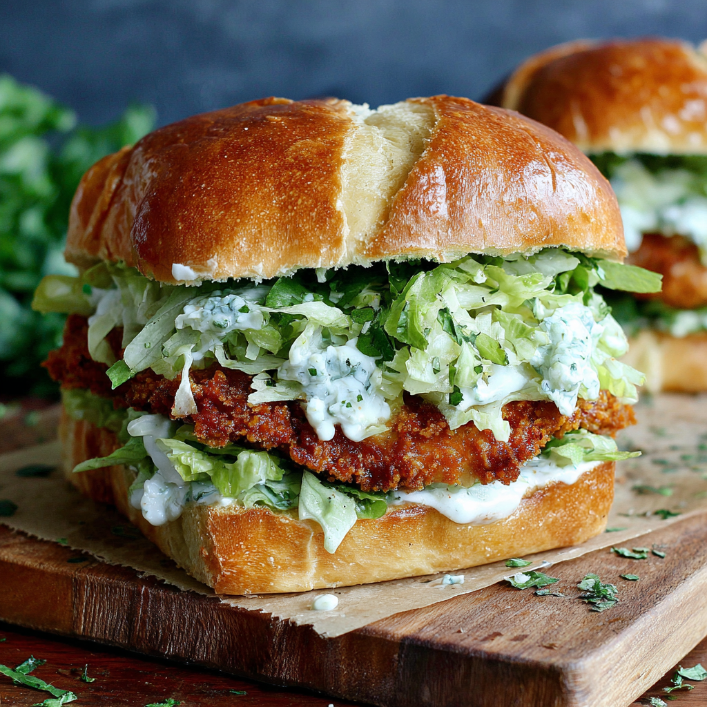 Deliciously Crispy Chicken Caesar Sandwich Recipe
