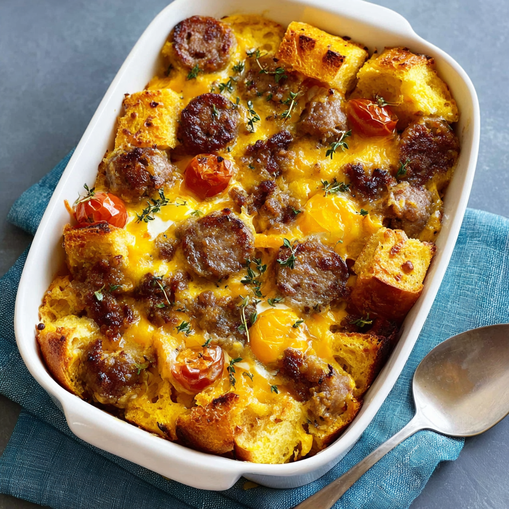 Deliciously Simple Sausage and Egg Casserole Recipe