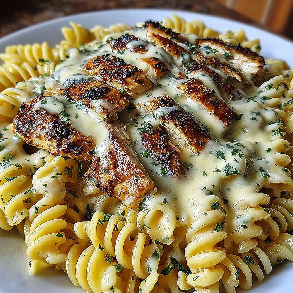 Creamy Garlic Parmesan Chicken Pasta Delight