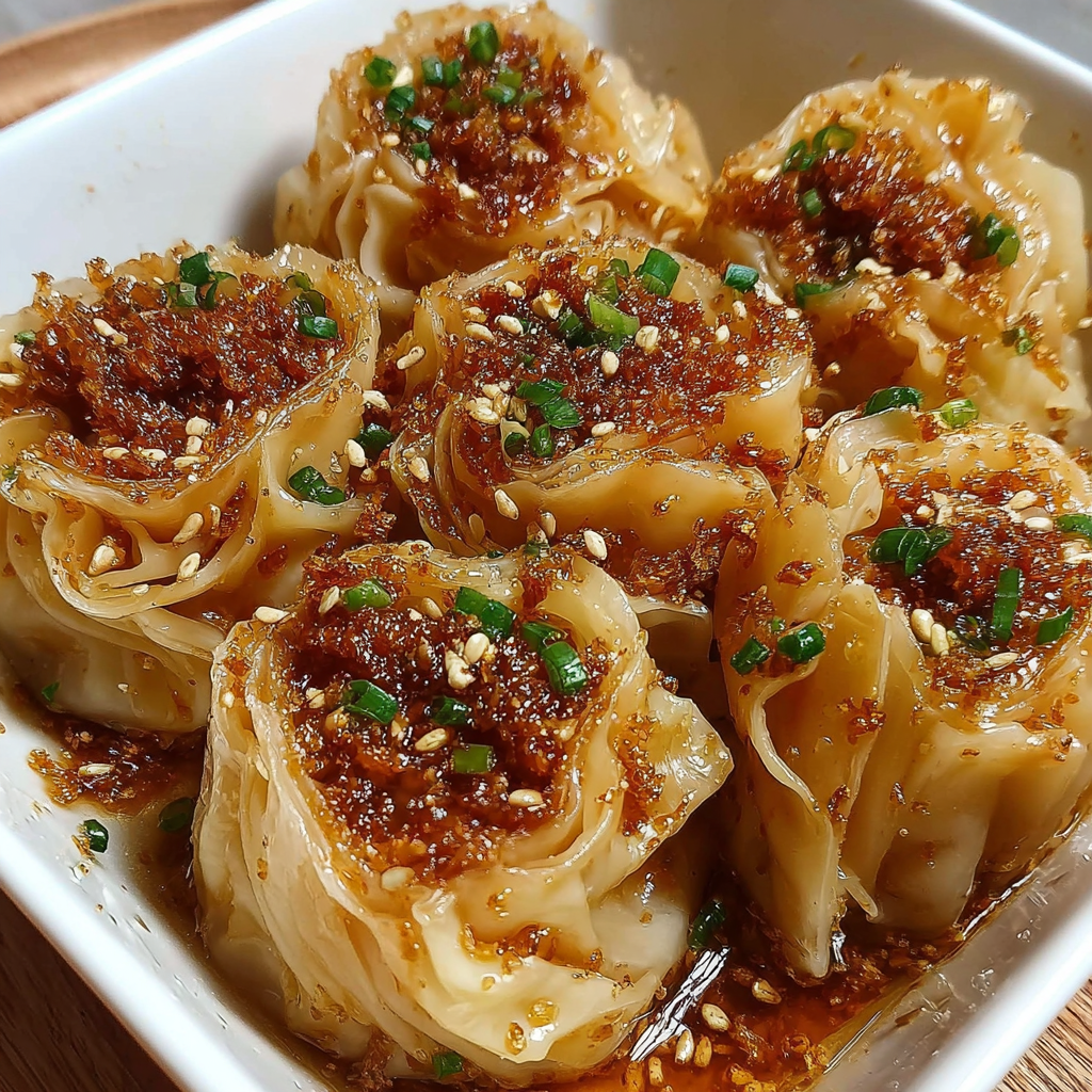 Crispy Dumplings with Garlic Sauce That Delight