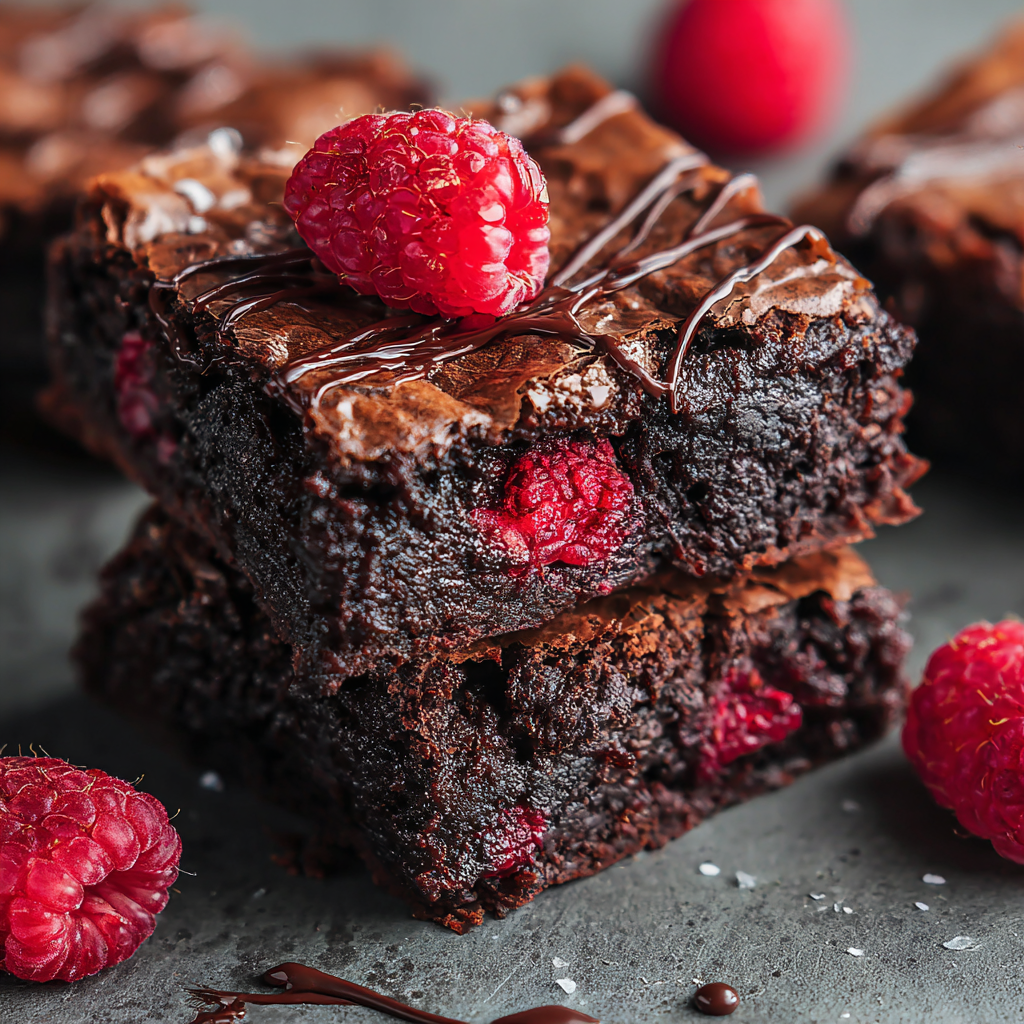 Decadent Raspberry Brownies with a Fruity Twist