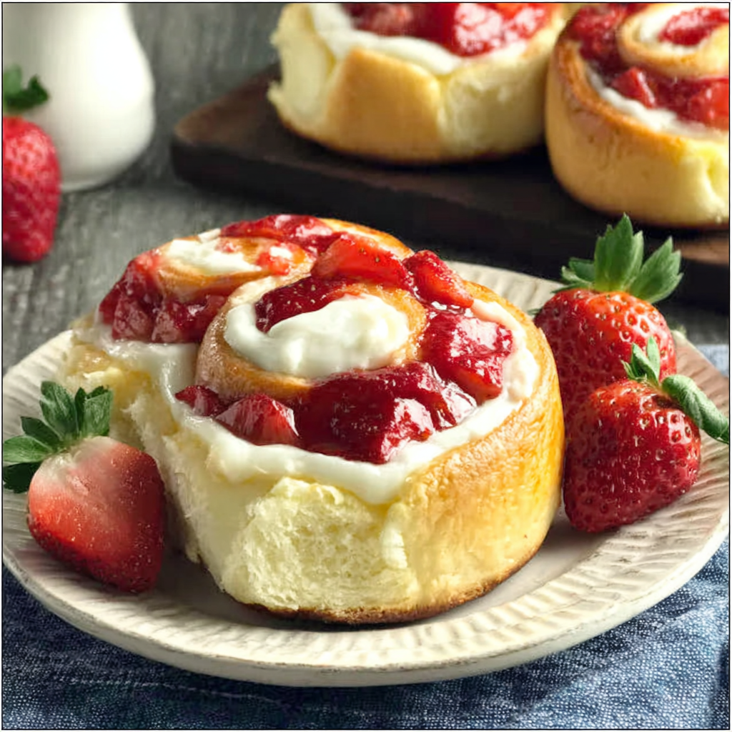 Decadent Strawberry Cheesecake Sweet Rolls Recipe
