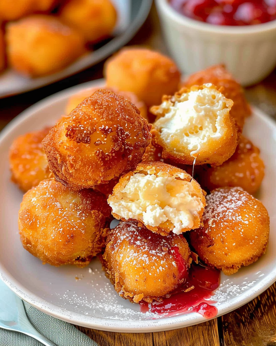 Deliciously Crispy Fried Cheesecake Bites Recipe