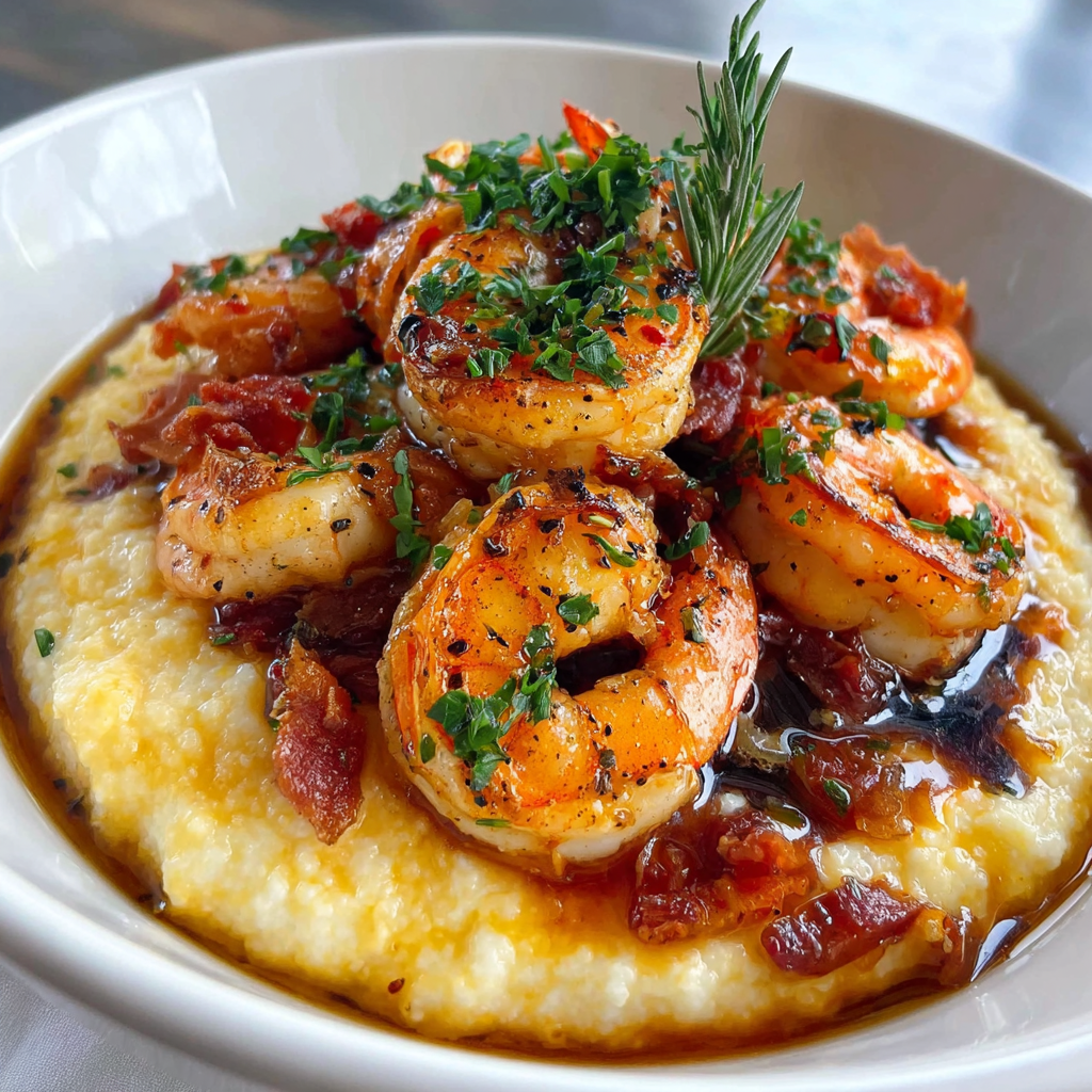 Deliciously Healthy Creamy Shrimp and Grits Recipe