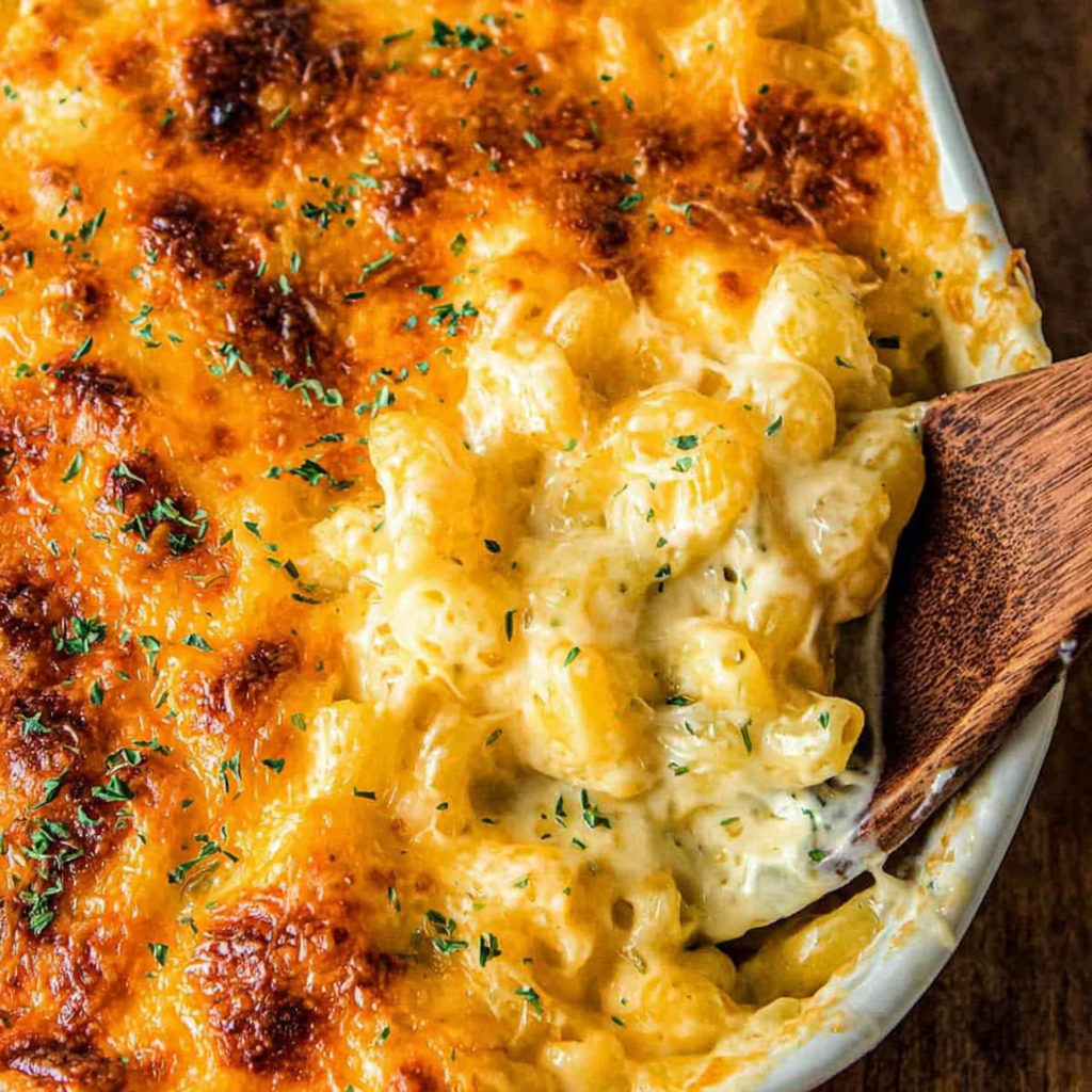 Indulgent Creamy Baked Macaroni and Cheese Recipe