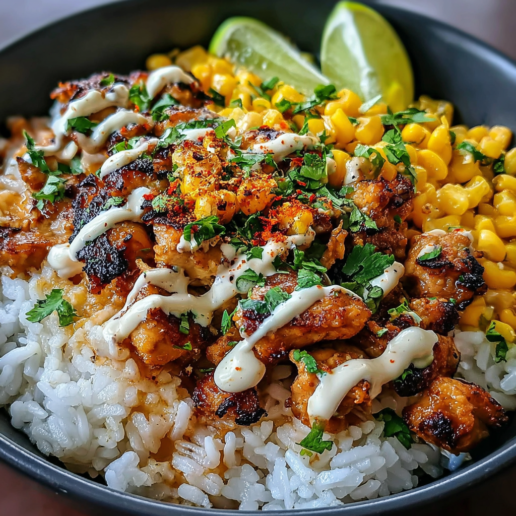 A Flavorful Street Corn Chicken Bowl Recipe