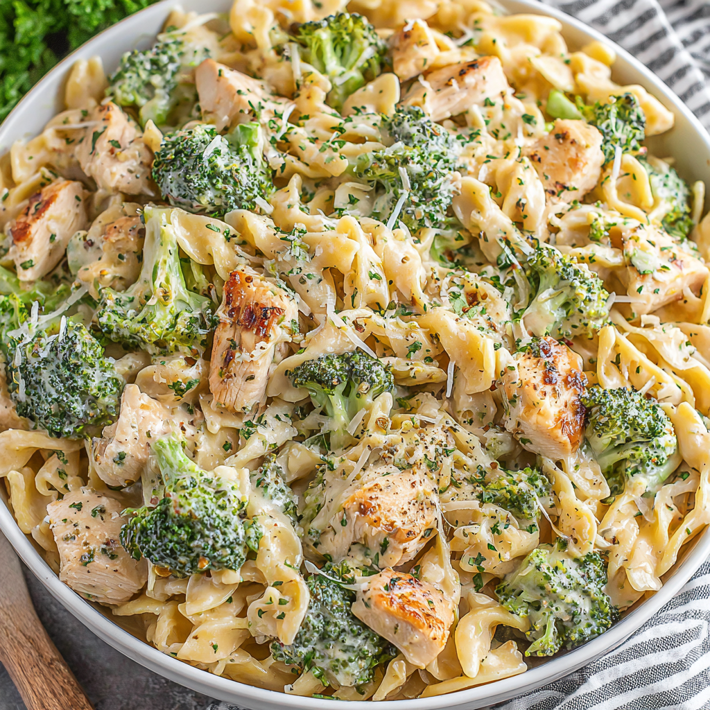 Creamy Chicken and Broccoli Pasta Delight