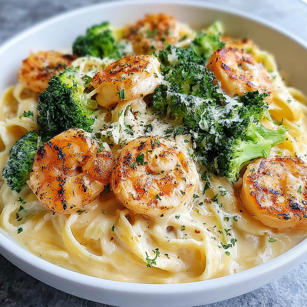 Delicious Broccoli Shrimp Alfredo Recipe for Home Cooks