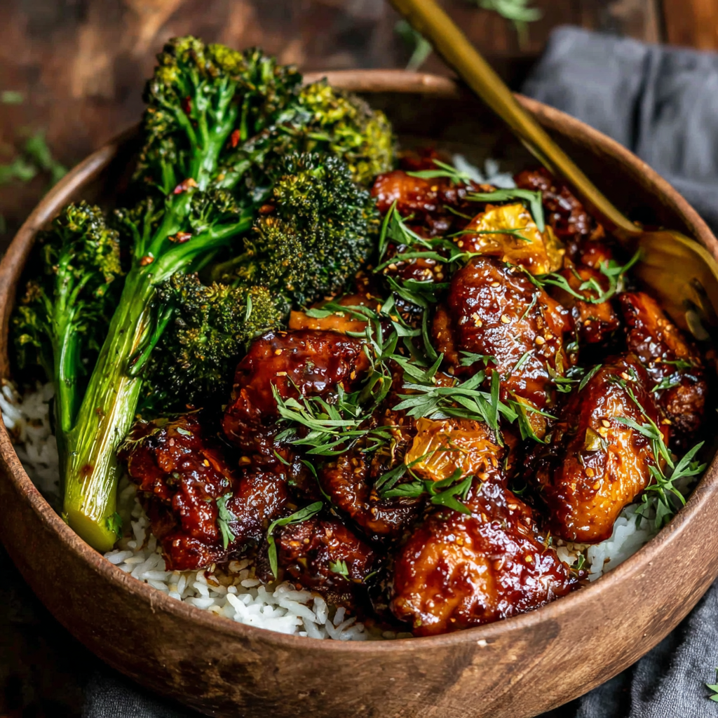 Flavorful Ginger Soy Chicken with Broccoli Delight