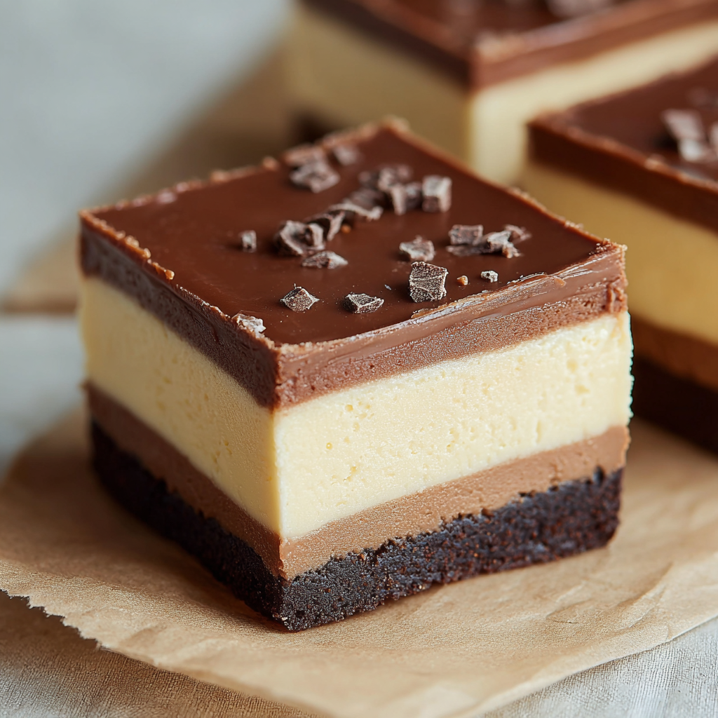 Indulgent Four-Layer Cheesecake Fudge Recipe