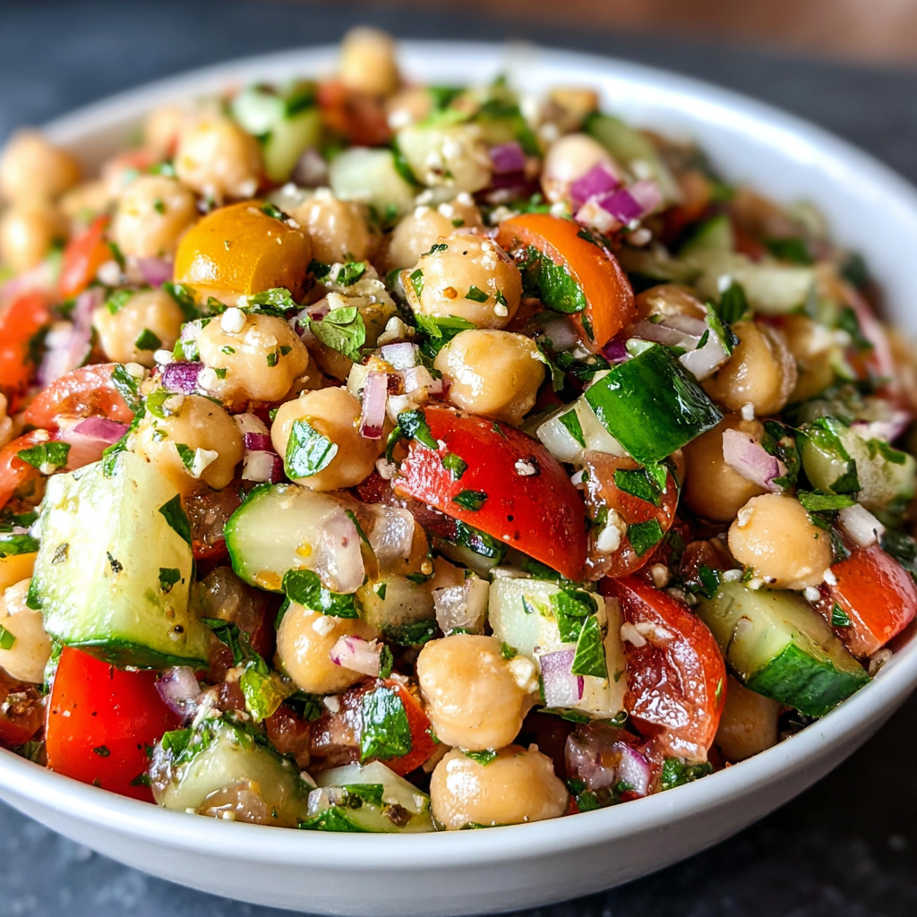 Refreshing Mediterranean Chickpea Salad Recipe