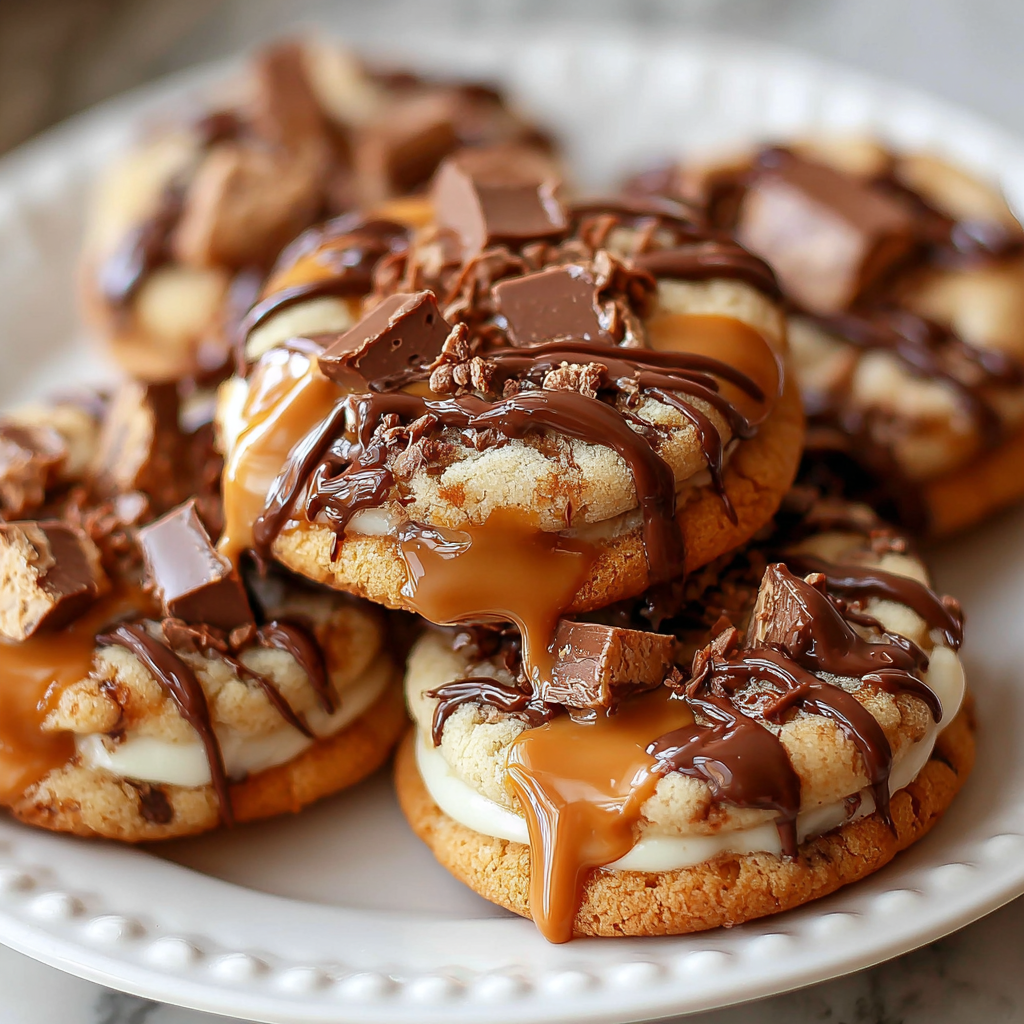 Rich and Creamy Reese’s Cheesecake Cookies